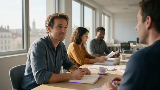 Salarié qui comprend la réunion en anglais mais hésite à prendre la parole, avant d'apprendre à parler anglais couramment